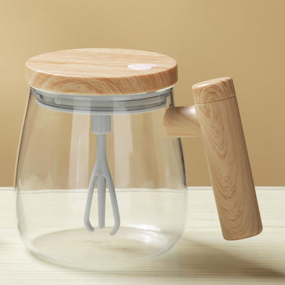 Home dine well Self Stirring Mug | 400 ML (Brown)