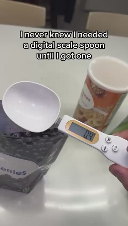Smart Electronic Spoon Scale – Digital Measuring Scoop with LCD Display for Accurate Food.